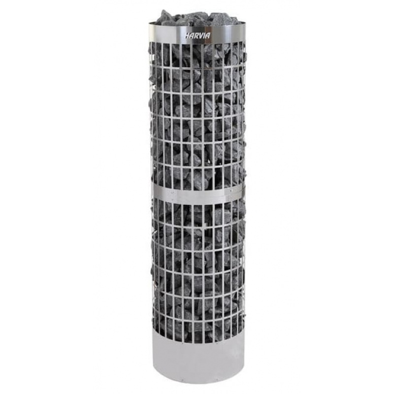 Электрическая печь для сауны Harvia Cilindro PC110E Steel, без пульта HPCE1104