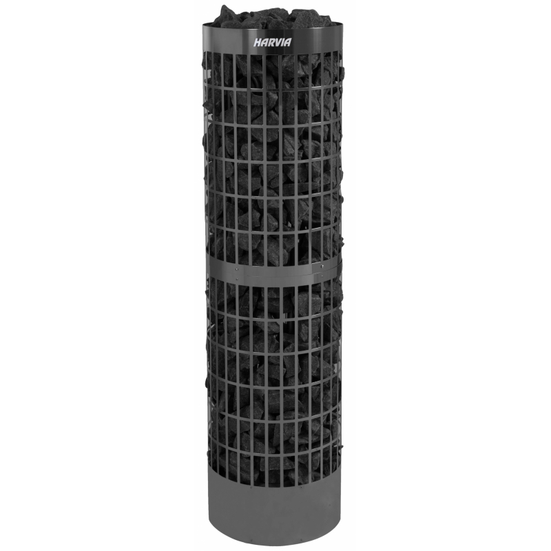 Электрическая печь для сауны Harvia Cilindro PC100E/135E Black Steel, без пульта HPCE100400M