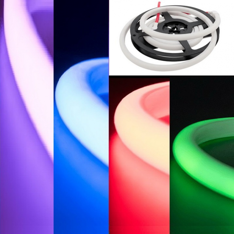 Термостойкая светодиодная лента для сауны и бани SWG SMD 4040 RGB (термолента 5 м, 120 LED/м, 14 Вт/м, 24В , IP68, до 100 С)