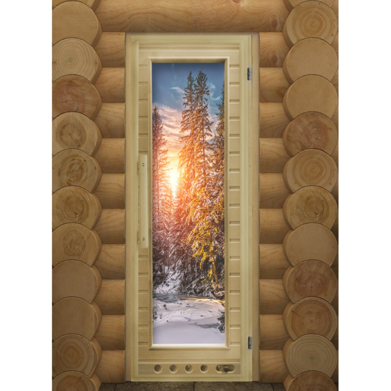 Дверь DoorWood Элит Люкс Зима с Фотопечатью