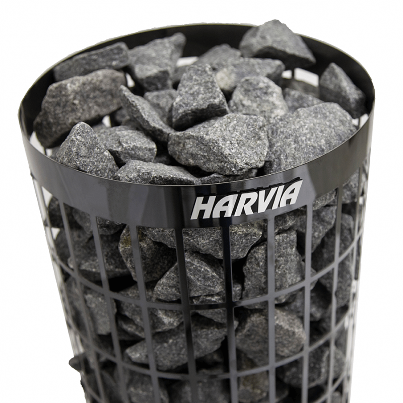 Электрическая печь для сауны Harvia Cilindro PC70E Black Steel, без пульта HPCE700400M