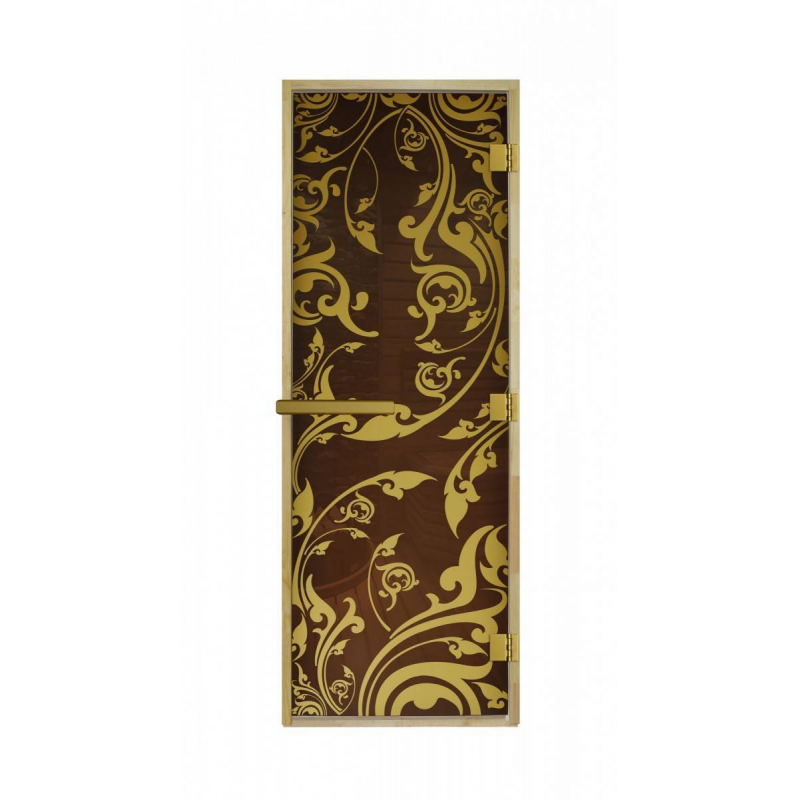 Дверь для сауны и бани DoorWood Золотая Венеция Luxary Gold