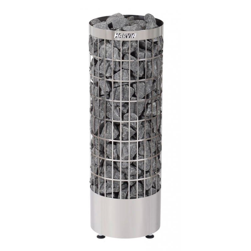 Электрическая печь для сауны Harvia Cilindro PC90E Steel, без пульта HPCE900400