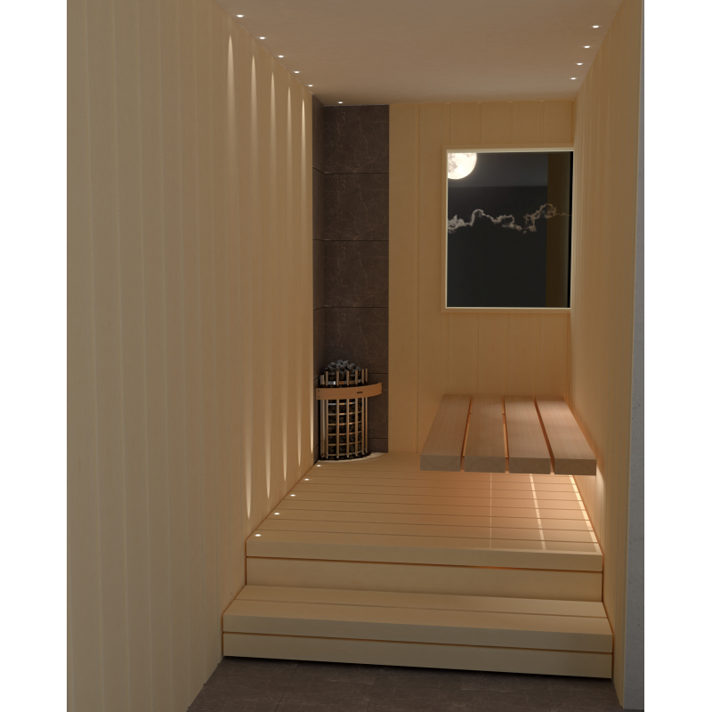 Электрическая печь для сауны Harvia Glow Corner TRC90, со встроенным пультом, угловая HTRC900400