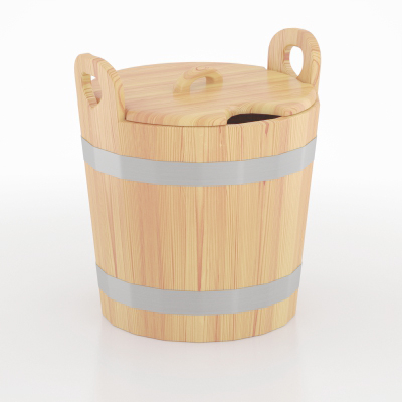 Запарник для бани BentWood кедр натуральный (с крышкой) 22л