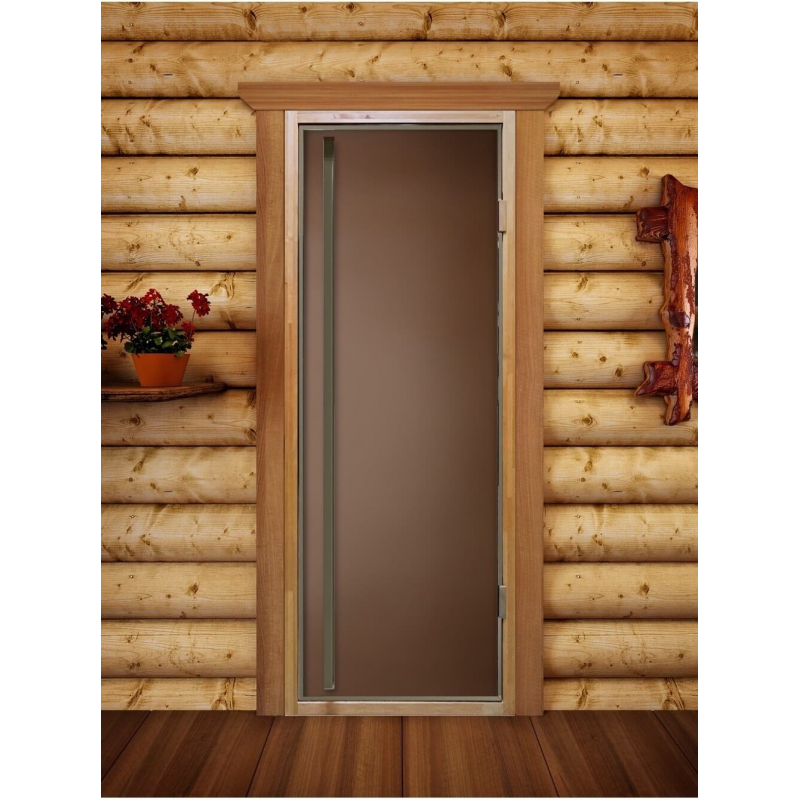 Дверь для сауны, со скрытыми петлями, DoorWood Flash Royal