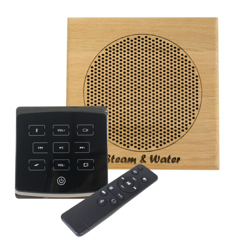Комплект акустической системы встраиваемый SW 1 Black ECO Wood, квадрат (одна колонка)