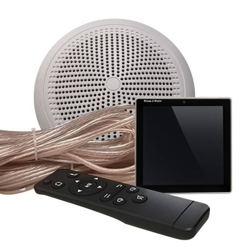 Комплект акустической системы встраиваемый SW-Sensor-1 Black (одна колонка, круг)