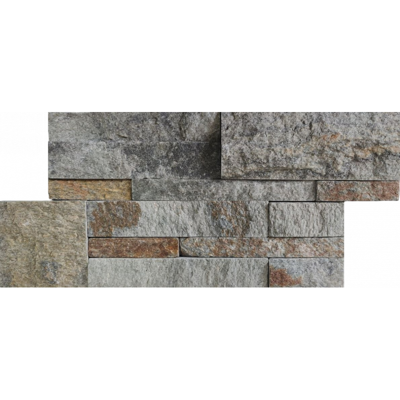 3d панели из натурального камня. Кварцит серо-зелёный