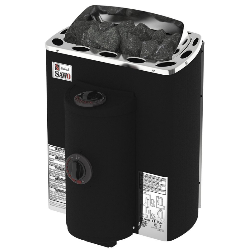 Электрическая печь для сауны SAWO COATED MINI X MX-30NB-P-F термопокрытие, встроенный пульт