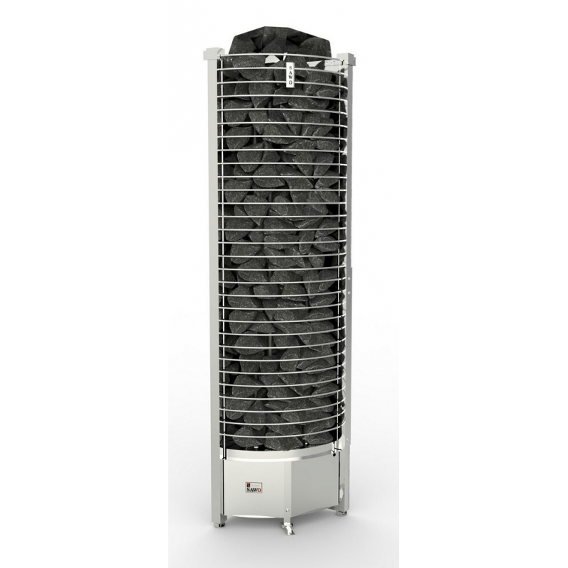 Электрическая печь для сауны SAWO TOWER TH5-80Ni2-CNR-P угловая, встроенный блок мощности, без пульта