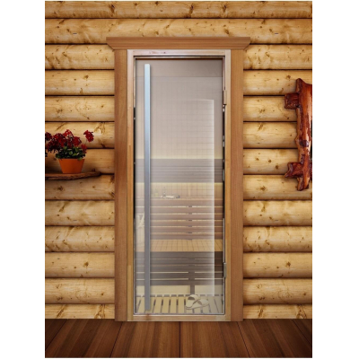 Дверь для сауны, со скрытыми петлями, DoorWood Flash Royal