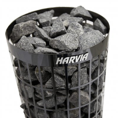 Электрическая печь для сауны Harvia Cilindro PC70 Black Steel, со встроенным пультом HPC700400M