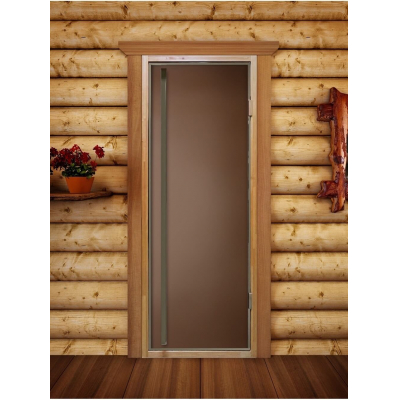 Дверь для сауны, со скрытыми петлями, DoorWood Flash Royal