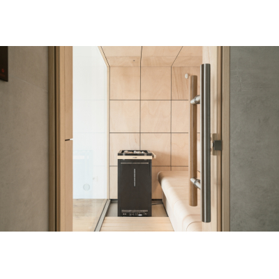 Электрическая печь для сауны Harvia Virta Combi HL90S Black с парогенератором, без пульта HL900400S