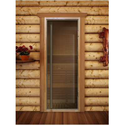 Дверь для сауны, со скрытыми петлями, DoorWood Flash Royal
