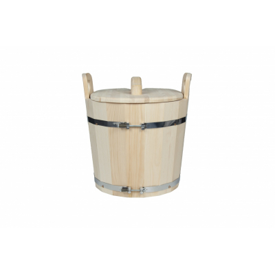 Запарник для бани BentWood кедр натуральный (с крышкой) 22л