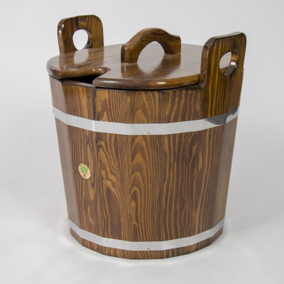 Запарник для бани BentWood лиственница морёная (с крышкой) 22л
