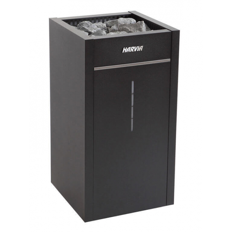 Электрическая печь для сауны Harvia Virta Combi HL70SА Black с парогенератором, автомат, без пульта HL700400SA