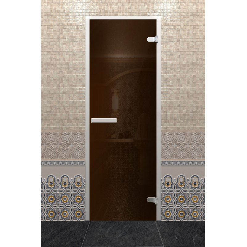 Стеклянная дверь для турецкой бани DoorWood Хамам Лайт